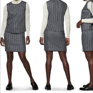 Suistudio sage woven sleeveless 100% wool blouse size XS